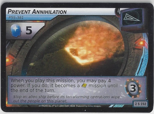 Prevent Annihilation